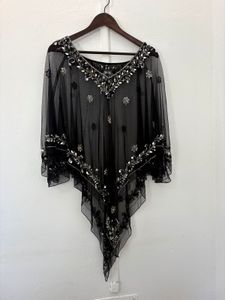 Designer Beaded Poncho