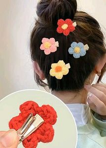 Handmade Crochet Puff Flowers