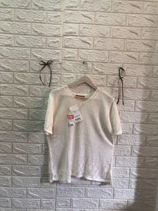 Elegant MAX Cream Knit Top🌷🥀