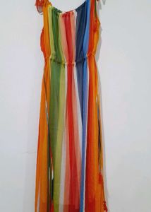 Colorful Striped Dress