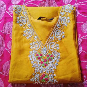 Elegant Mustard Kurta