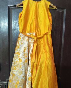 Yellow Embroidered Dress