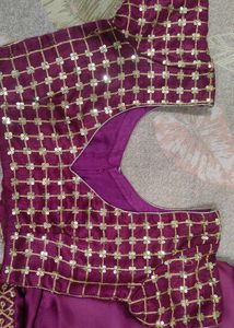 Purple Saree