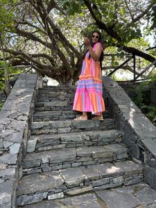 Colorful Striped Maxi Dress