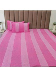 Pink Striped Bedsheet