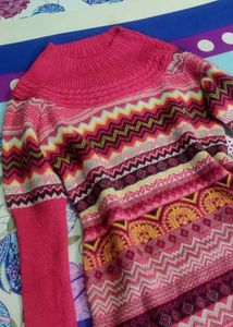Multicoloured Wollen Dress