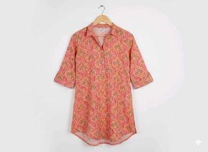 Printed Shirt Dress