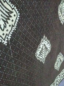 Ethnic crochet mat big size (once used)
