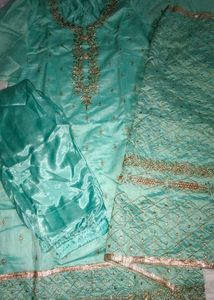 Beautiful Embroidery Work Kurta Set For Women