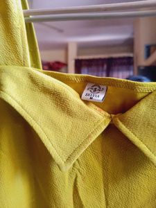 Green Puff Sleeve Mini Dress