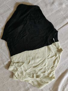 Two-Tone Long Sleeve Top