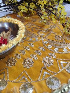 Aesthetic haldi platter