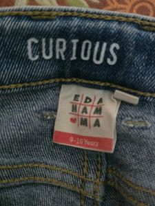 Blue Denim Cargo Pants