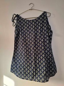 Pinteresty Floral Print Tie-Shoulder Kurti