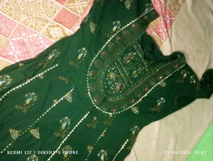 Green Kurti With Trouser