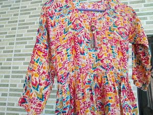 Colorful Print Short Kurti