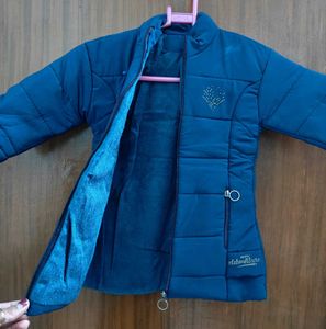 Girls Blue Padded Jacket