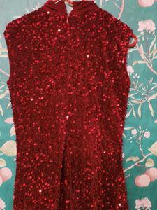 Red Sequin Mermaid Dress