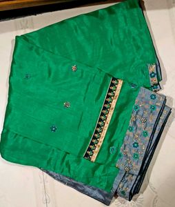 Elegant Green Saree