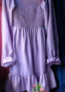 Cute Purple Ruffled dress👗