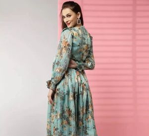 Floral Print Midi Dress