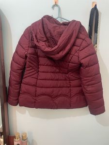 Maroon Puffer Jacket