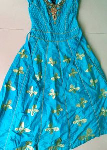 Seagreen Butterfly Frock