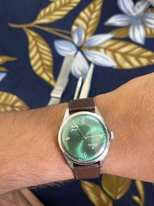 Hmt Janta Sunburst Green Dial