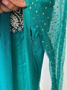 Elegant Teal Anarkali Suit
