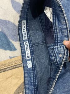 Blue Denim Cargo Jeans