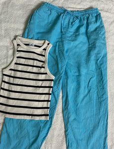H&m Tank Top And Linen Pant Set