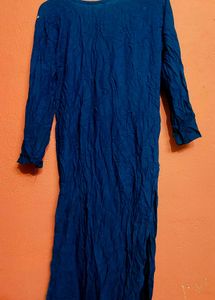 Embroidered Navy Kaftan