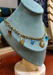Evil Eye Protective Charm Necklace