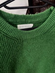 Green Knit Pullover