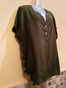 Size XL/XXL 🎁Buy 2 Get 1 Free🎁Olive Green Top
