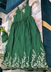 Green Party Gown