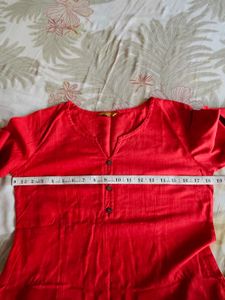 Red Aurelia Kurti