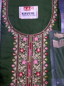 Embroidered Neck Design Suit