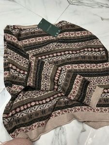 Patterned Knit Cardigan