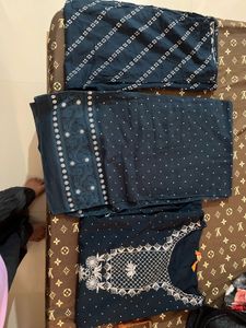 Elegant Navy Blue Kurta Set