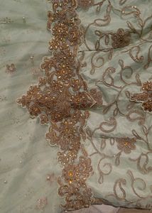Heavy  Green Ball Gown