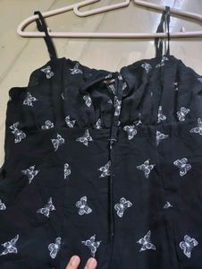 H&amp;M Butterfly Print Mini Dress