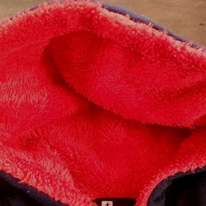 Boys Blue Printed Hoodie