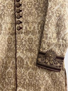 Manyavar Golden Sherwani ( Men)