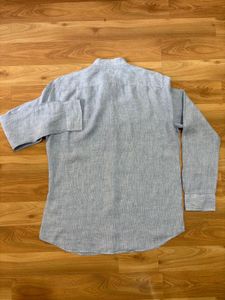 Polham Blue Premium Linen Shirt