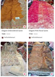 Elegant Embroidered Saree