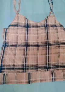 Plaid Cami Top