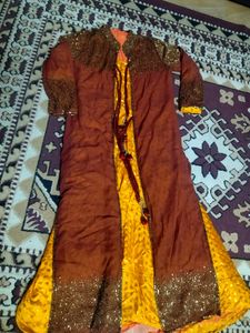 Gown With Cut Dana Heavy Work Shrug