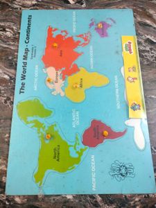 World Map Continent Puzzle