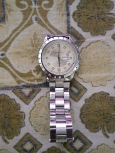 Silver TIME QUARTZ Watch